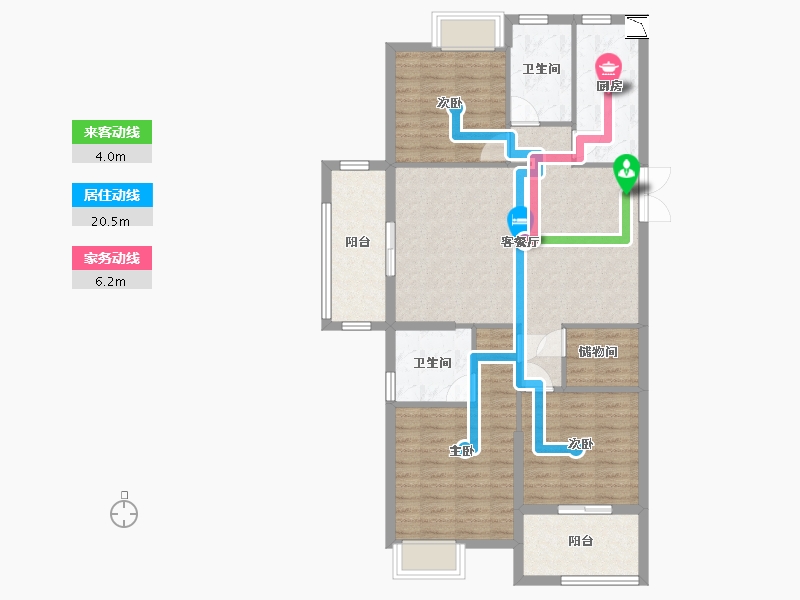 福建省-宁德市-东晟广场-96.01-户型库-动静线