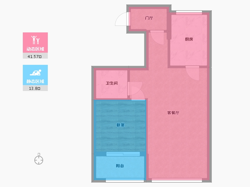 浙江省-杭州市-春意江南名邸-49.45-户型库-动静分区