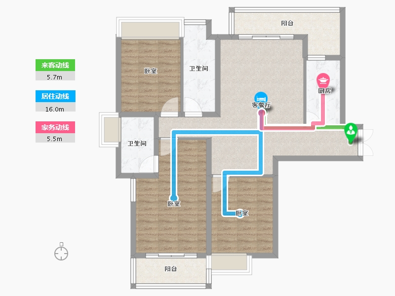 安徽省-合肥市-中街水晶城-102.00-户型库-动静线