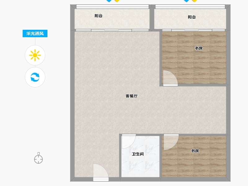 安徽省-芜湖市-苏宁环球城市之光绿谷-88.01-户型库-采光通风