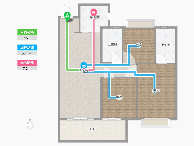 江西省-南昌市-龙湖春江郦城-170.21-户型库-动静线