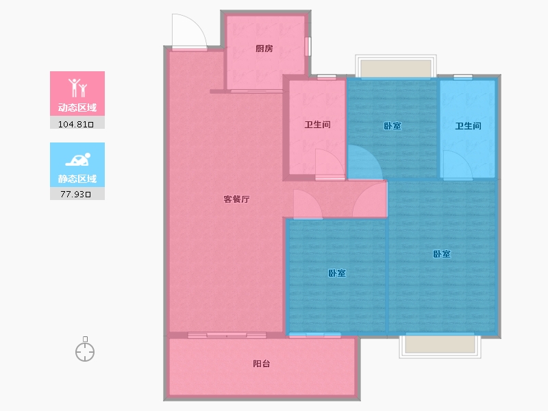 江西省-南昌市-龙湖春江郦城-170.21-户型库-动静分区