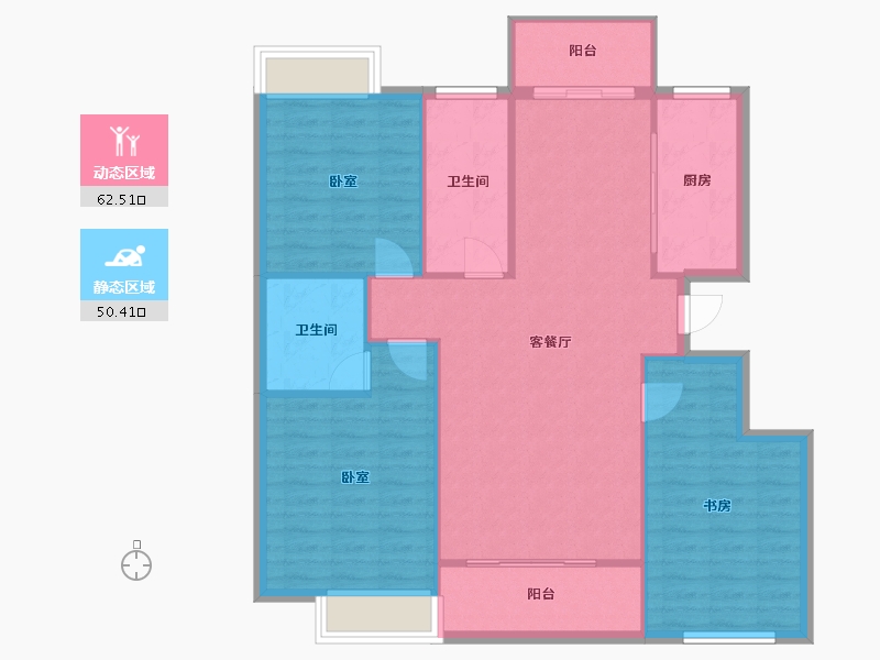 安徽省-池州市-伊美 · 城市首府-104.03-户型库-动静分区