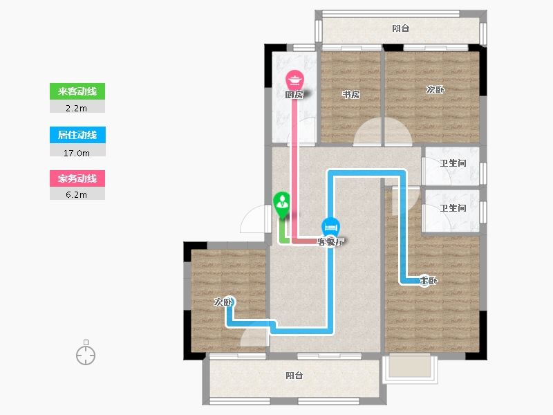 福建省-漳州市-兰水翡翠湾-98.00-户型库-动静线