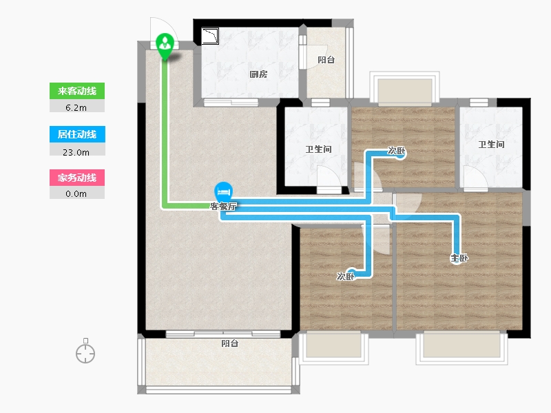 福建省-南平市-恒大名都-98.00-户型库-动静线