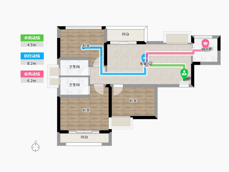 福建省-福州市-中铁城江督府二期江上-79.00-户型库-动静线