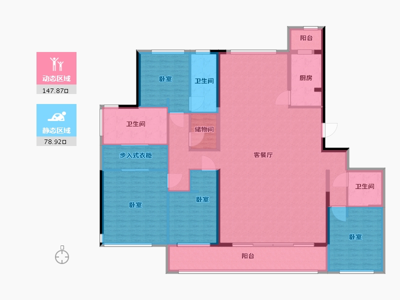 浙江省-宁波市-天一晓著-208.01-户型库-动静分区