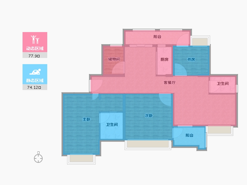 福建省-漳州市-联创文康府-138.00-户型库-动静分区