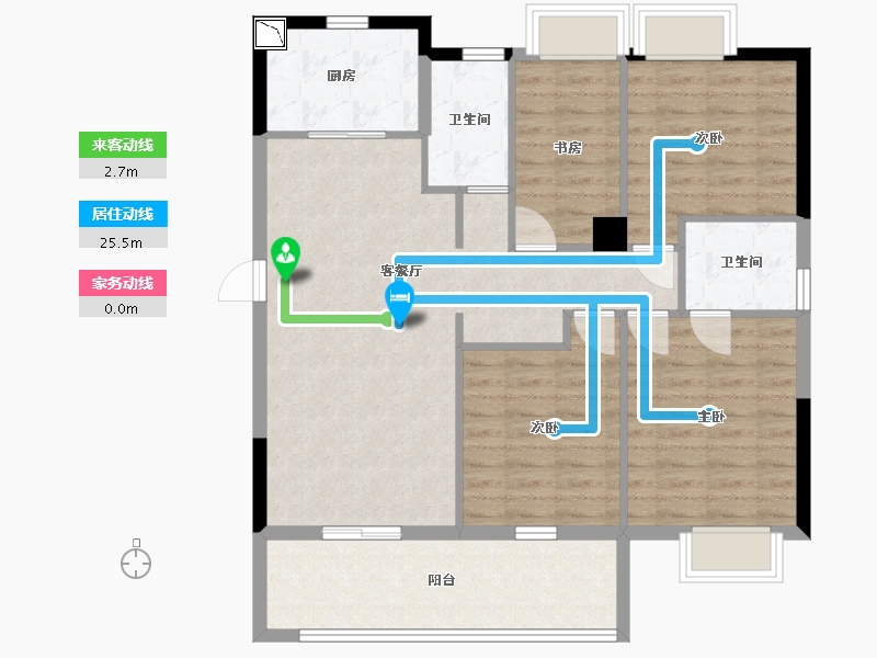 福建省-宁德市-金禾明月雅居-101.80-户型库-动静线