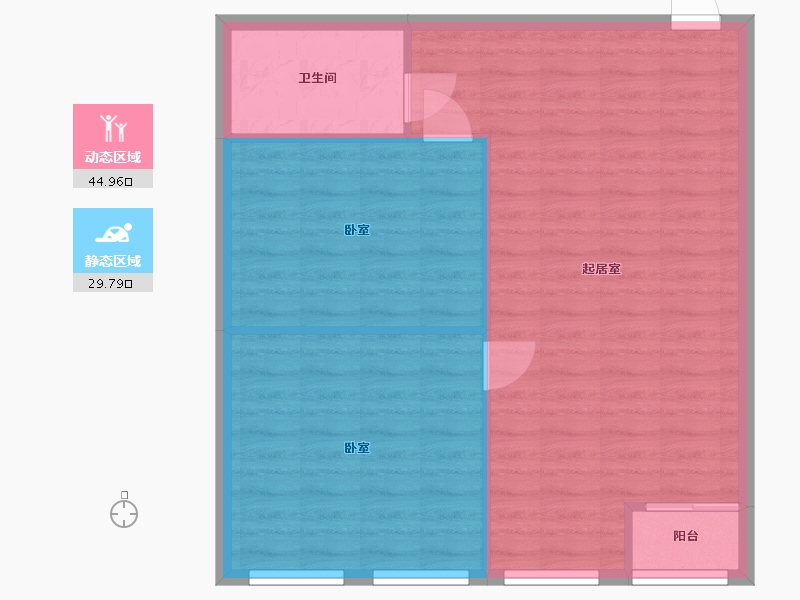 浙江省-杭州市-运河上城-68.98-户型库-动静分区