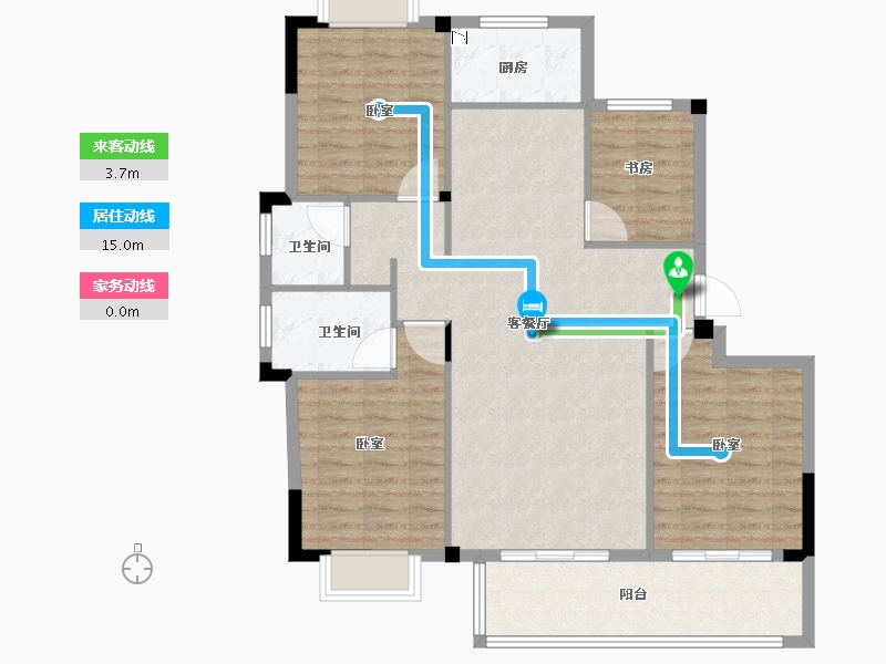 福建省-龙岩市-万星悦府-107.79-户型库-动静线