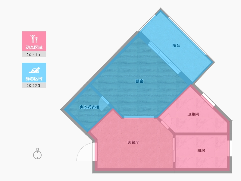 浙江省-温州市-金色小镇-36.92-户型库-动静分区