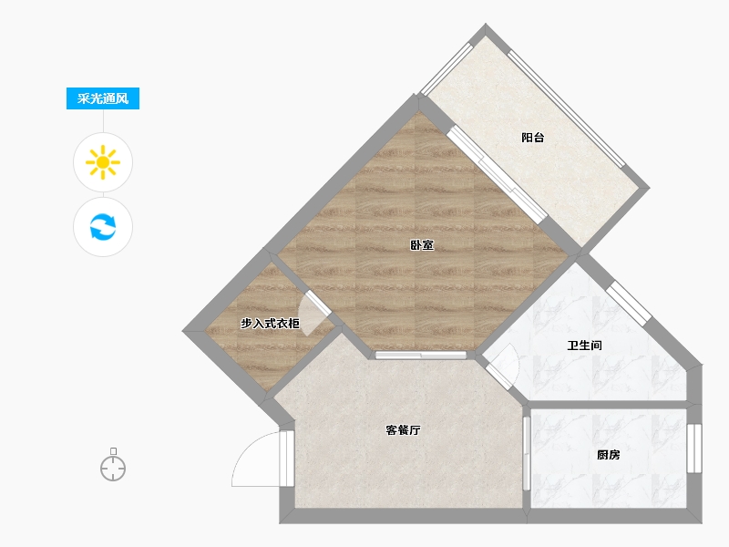 浙江省-温州市-金色小镇-36.92-户型库-采光通风