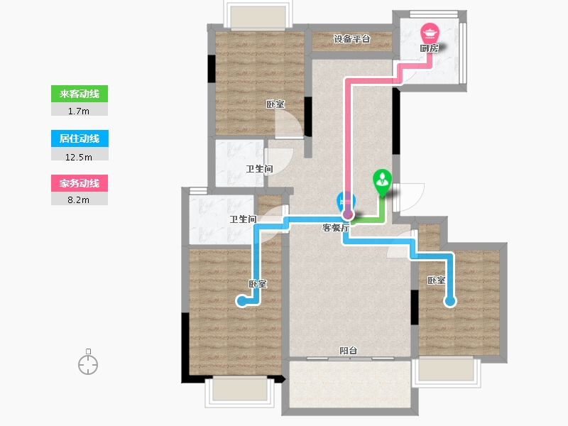 江西省-抚州市-海瑞学府-93.24-户型库-动静线