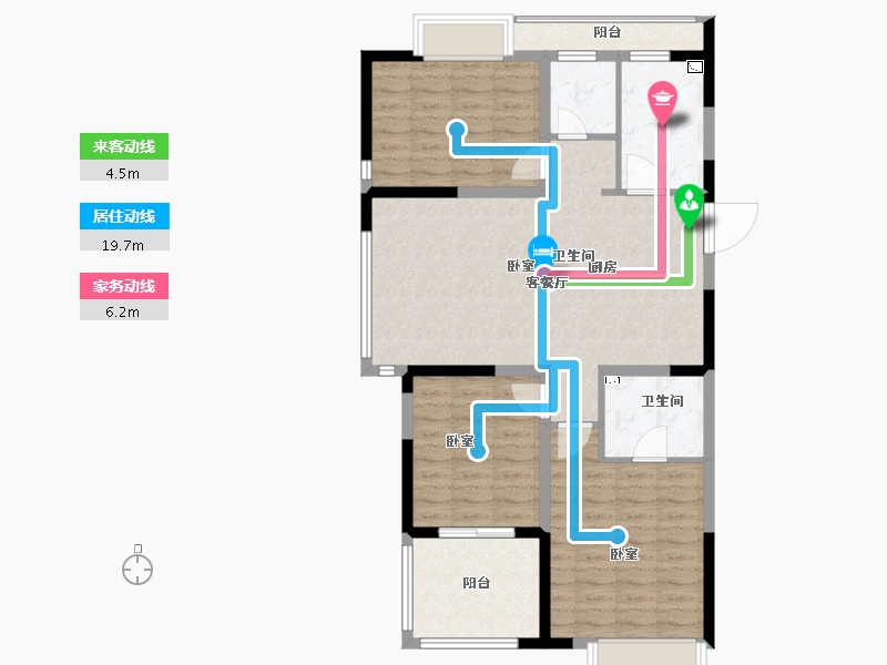 江苏省-无锡市-藕乐汇悦府Ⅱ期-96.00-户型库-动静线