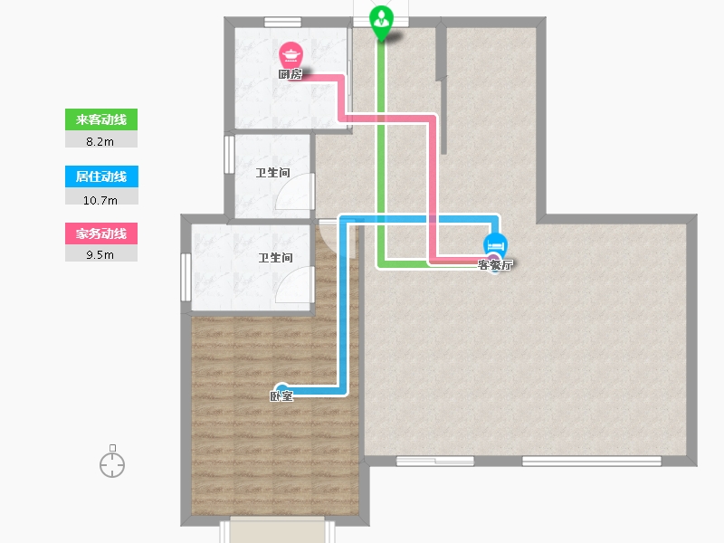 福建省-福州市-正祥·贵里-111.00-户型库-动静线