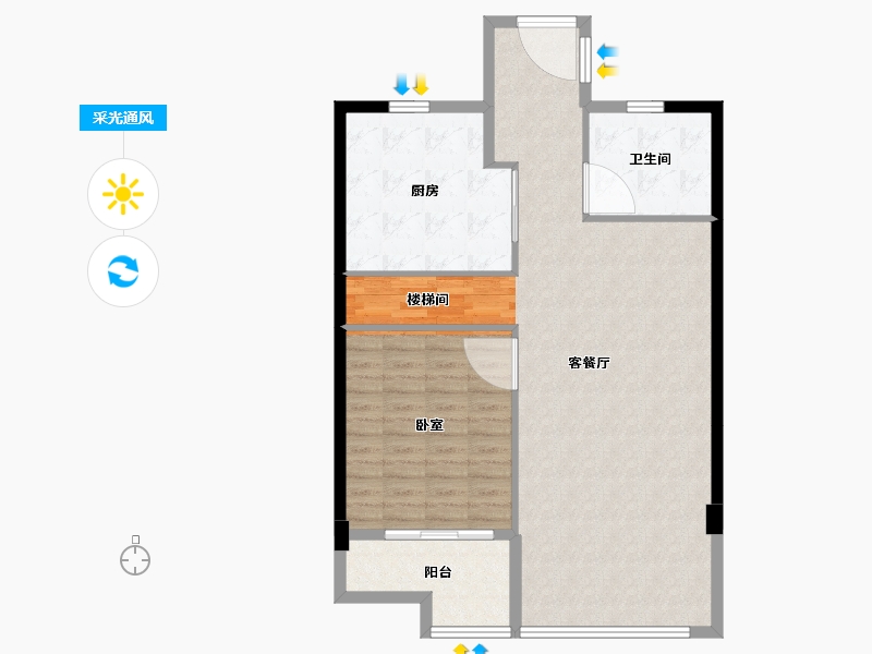 福建省-莆田市-保利城·天宸-94.89-户型库-采光通风