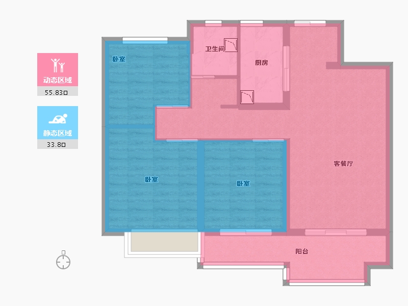 安徽省-合肥市-万科苏高新中央公园-80.00-户型库-动静分区