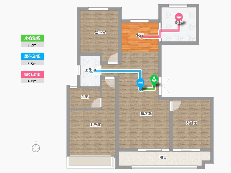 江苏省-盐城市-学府名苑-105.19-户型库-动静线