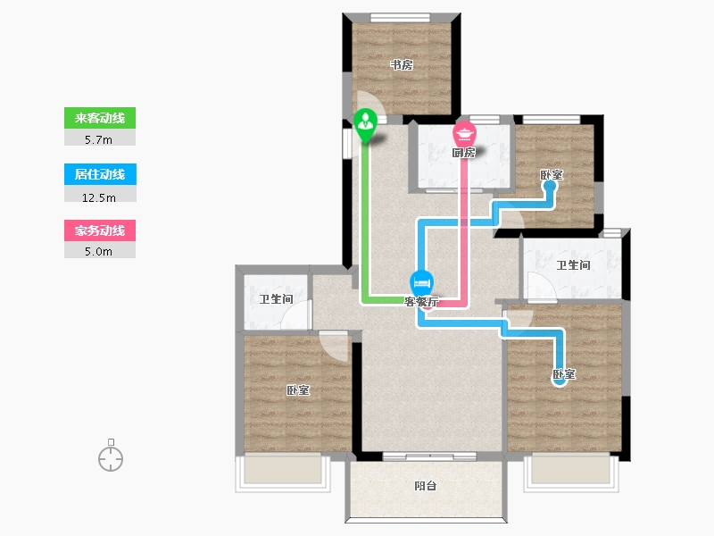 福建省-福州市-福州熙悦府-88.00-户型库-动静线