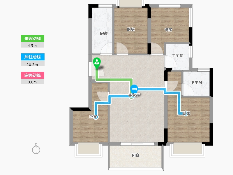 福建省-福州市-福州熙悦府-81.00-户型库-动静线