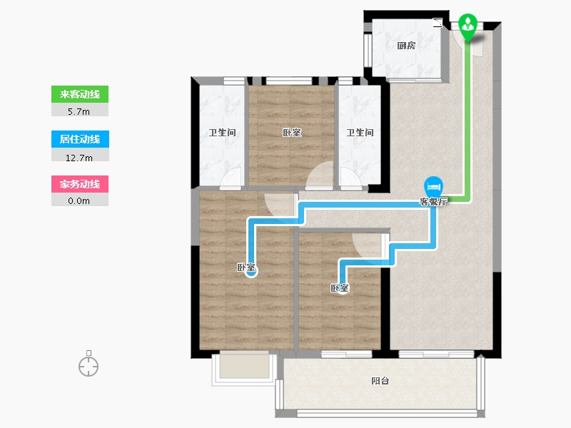 福建省-莆田市-滨海·南城府-84.09-户型库-动静线