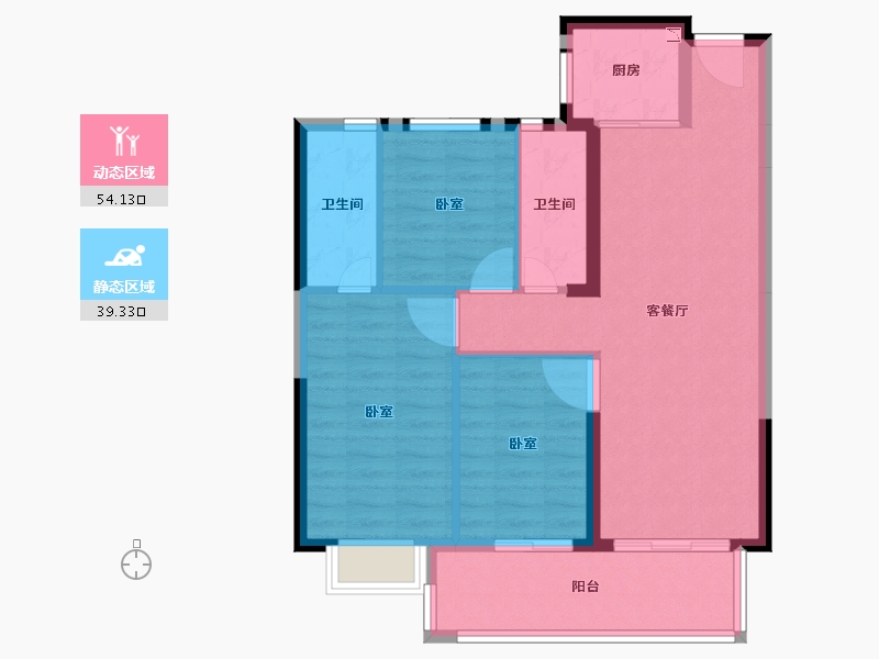 福建省-莆田市-滨海·南城府-84.09-户型库-动静分区