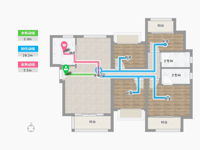 福建省-福州市-中海锦江城-92.01-户型库-动静线