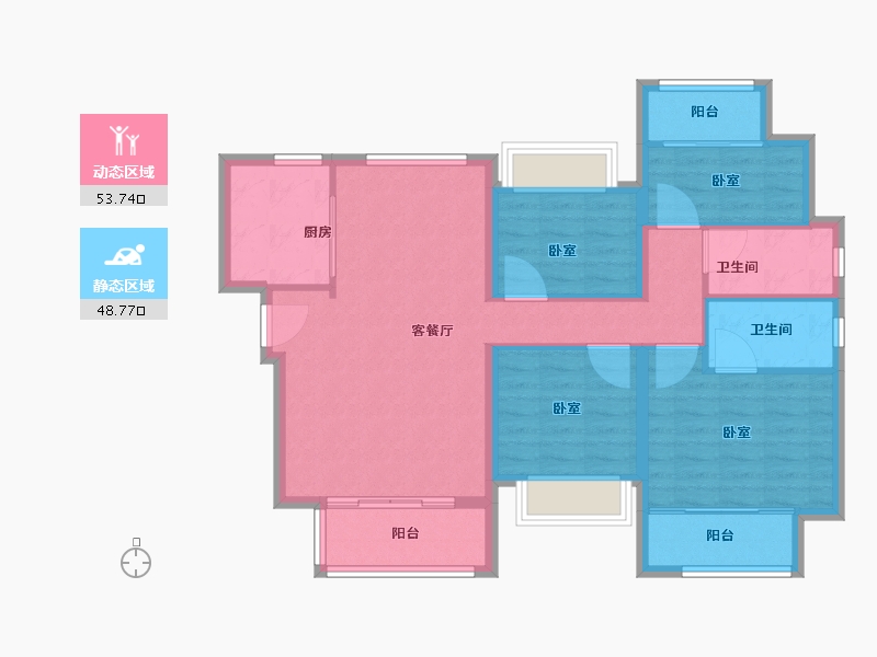 福建省-福州市-中海锦江城-92.01-户型库-动静分区