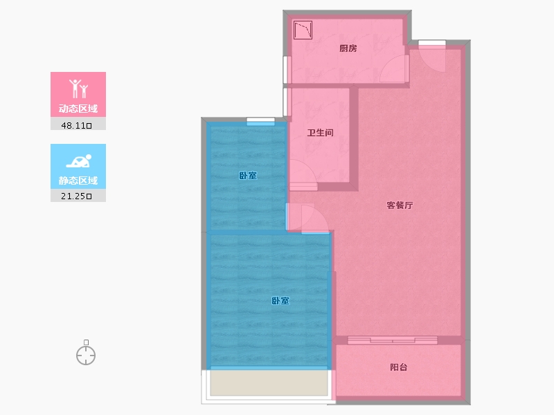 浙江省-湖州市-湖州恒大悦珑湾-62.00-户型库-动静分区