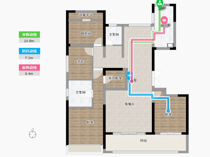 安徽省-合肥市-高速·时代公馆-150.00-户型库-动静线