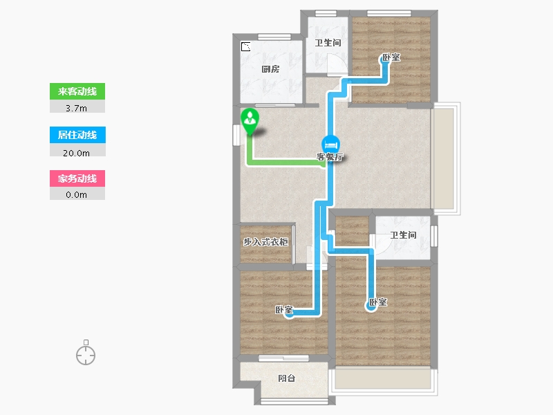 浙江省-湖州市-未来府-86.00-户型库-动静线