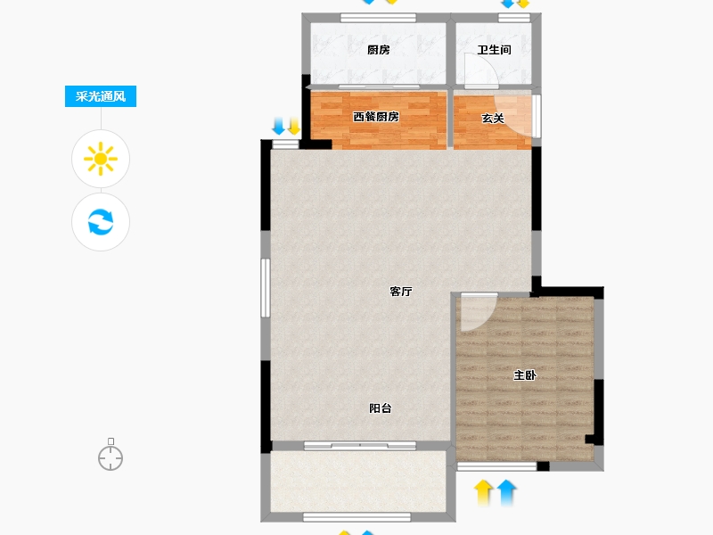 福建省-福州市-滨海首府-98.12-户型库-采光通风