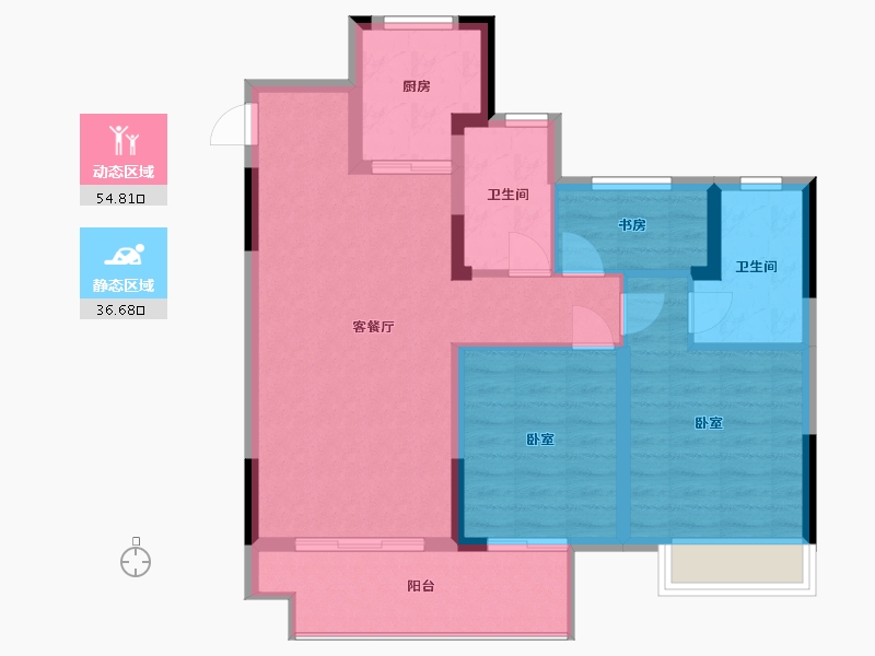 浙江省-宁波市-绿地·悦山府-82.01-户型库-动静分区