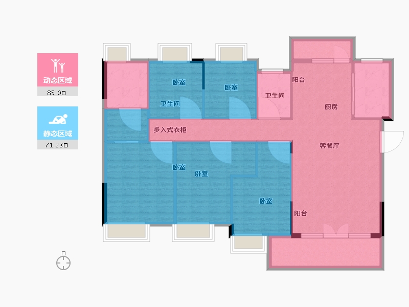 江西省-抚州市-德昌府-143.31-户型库-动静分区