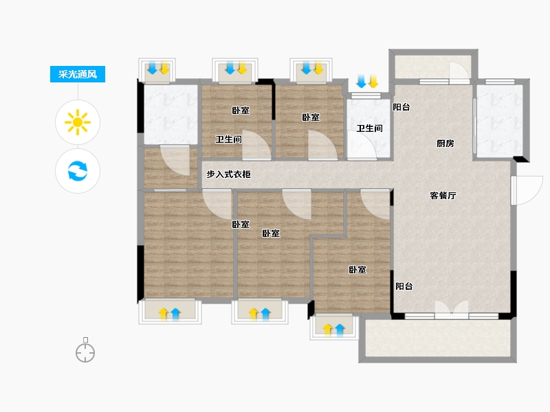 江西省-抚州市-德昌府-143.31-户型库-采光通风