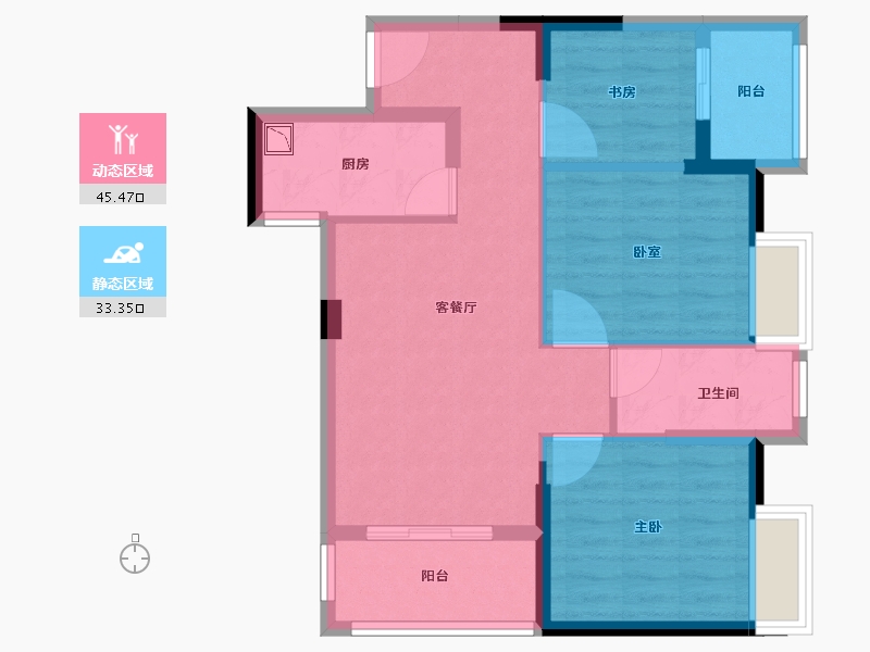 福建省-三明市-西江悦-69.83-户型库-动静分区