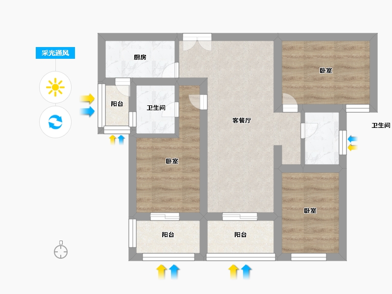 浙江省-杭州市-远顺星公馆-43.00-户型库-采光通风