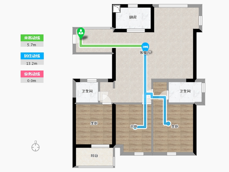 福建省-宁德市-三盛·璞悦山河-85.00-户型库-动静线