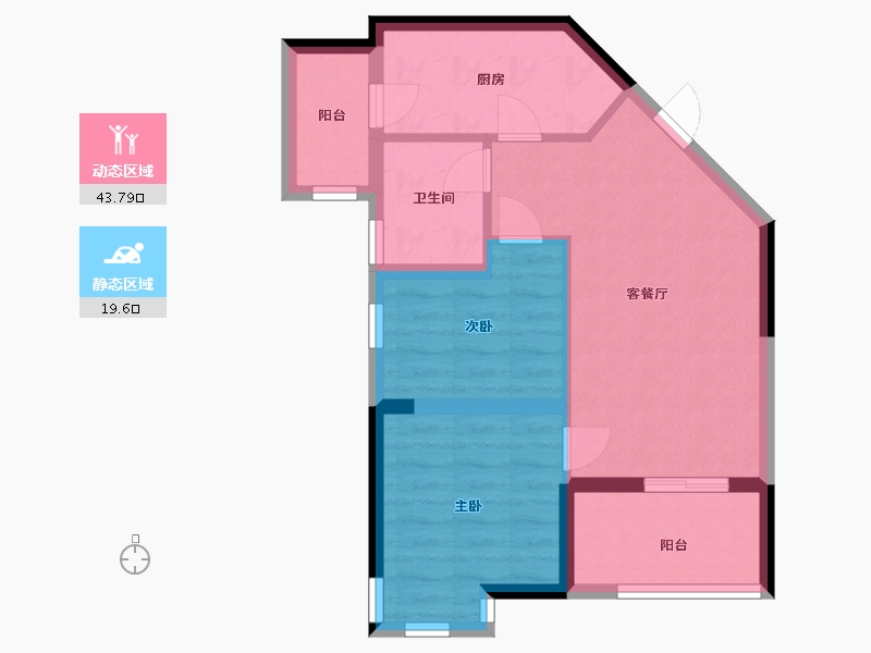 福建省-宁德市-宁德碧桂园天悦湾-56.00-户型库-动静分区