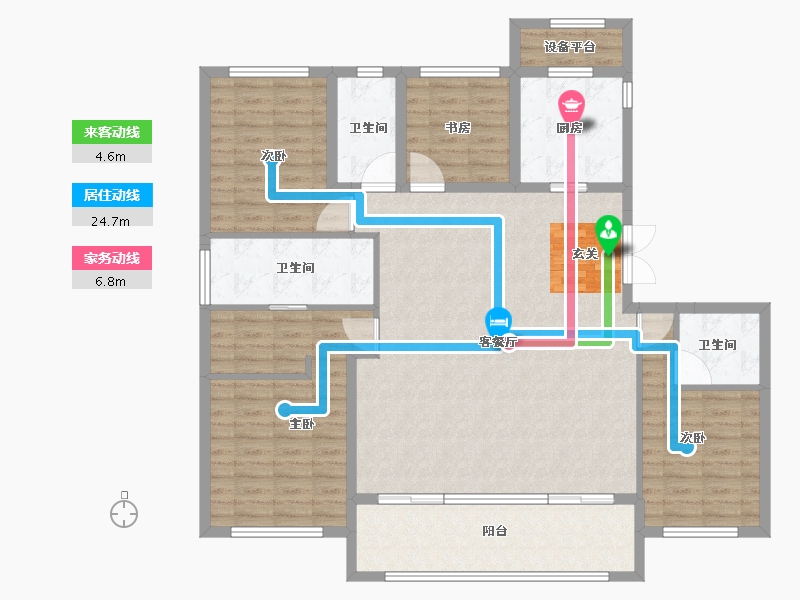 江苏省-常州市-路劲铂隽-133.99-户型库-动静线