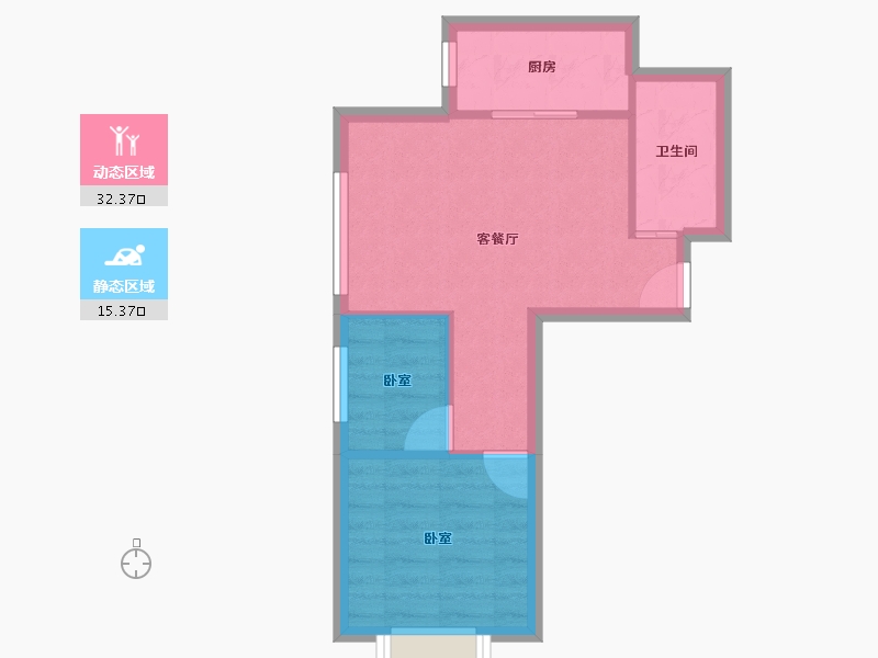 新疆维吾尔自治区-乌鲁木齐市-香缇雅境-42.65-户型库-动静分区