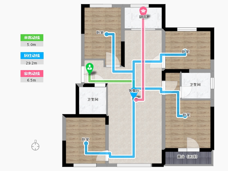 宁夏回族自治区-银川市-舜天润泽府-99.19-户型库-动静线