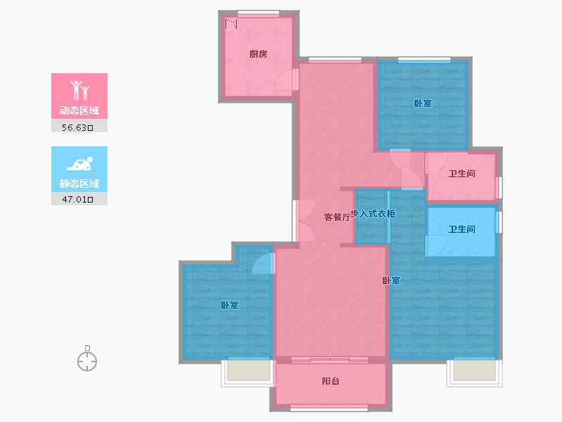 浙江省-湖州市-未来府-92.00-户型库-动静分区