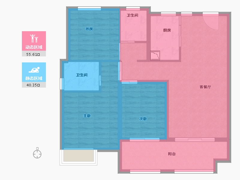 安徽省-合肥市-万科文一未来之光-86.00-户型库-动静分区