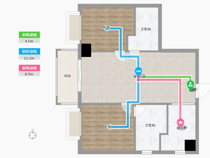 浙江省-温州市-金色小镇-77.05-户型库-动静线