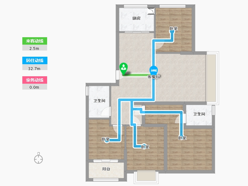 浙江省-湖州市-未来府-102.00-户型库-动静线