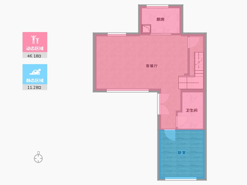 浙江省-杭州市-融创森与海之城-51.35-户型库-动静分区