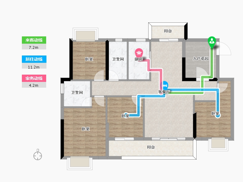 福建省-福州市-奥园鼎新海樾岚庭-106.00-户型库-动静线