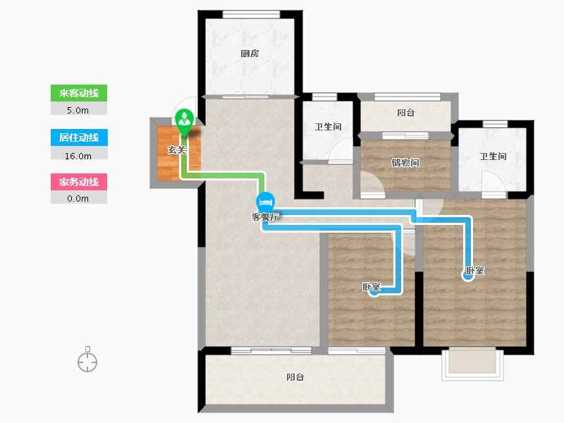 浙江省-湖州市-织里吾悦广场-94.00-户型库-动静线